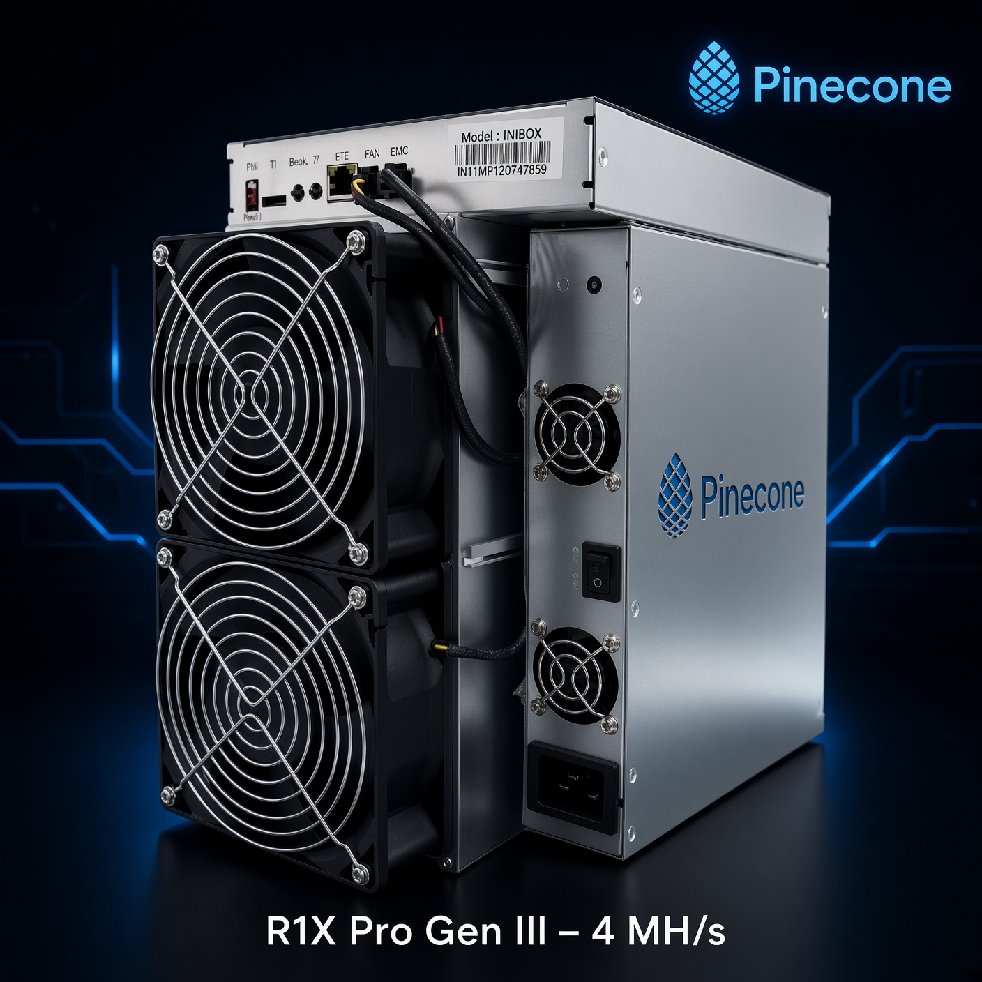 Matches INIBOX R1X Gen II (2.3MH/s)